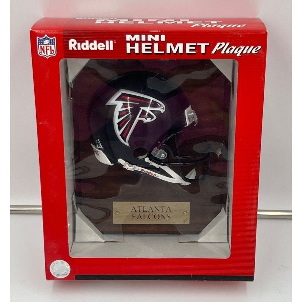 Riddell Atlanta Falcons Mini Helmet Wall Plaque 8" x 10" NFL New
